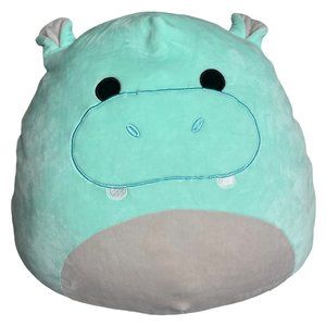 Squishmallow Hank Hippo 16" Large Spring 2021 Seafoam Stuffed Animal Toy Seafoam
